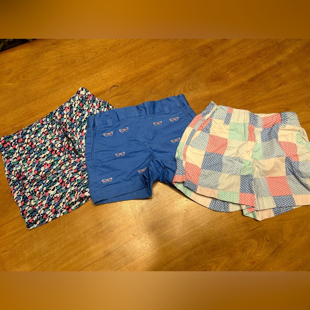 3 pairs of girls vineyard vine shorts